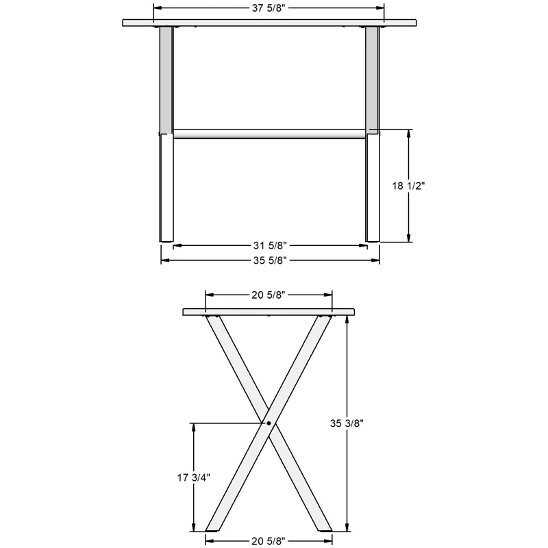 Alex Pub Table Base - Counter Height