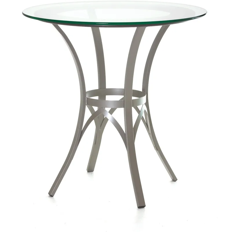 Kai Pub Table Base With Solid Wood Accent
