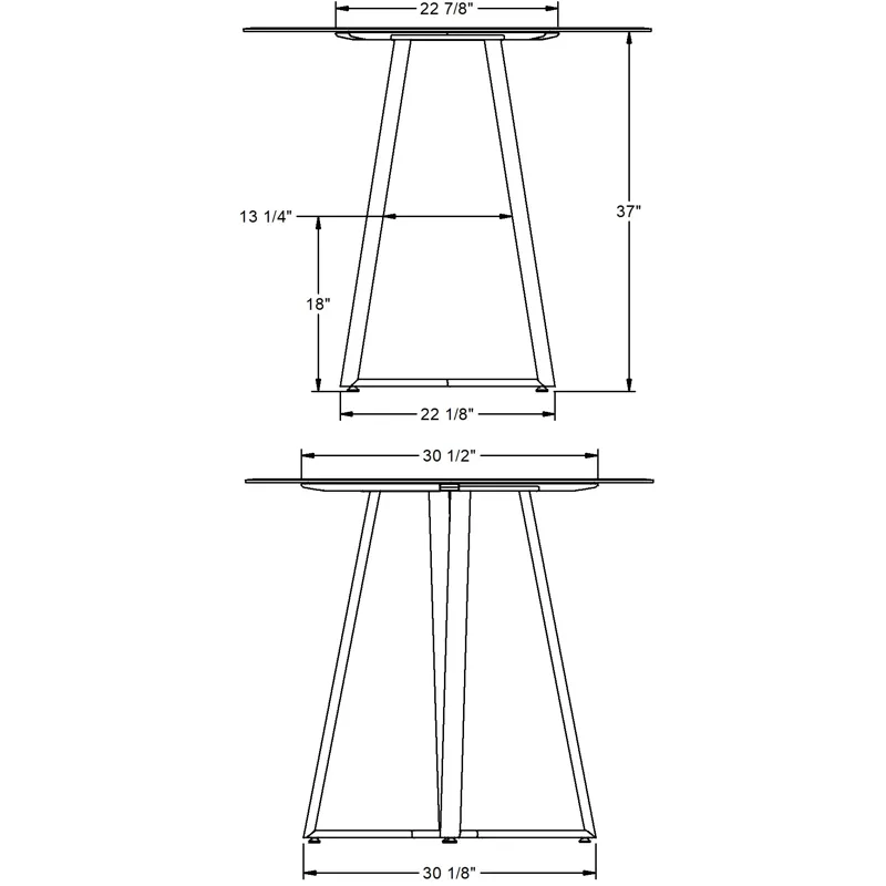 Dirk Pub Table Base