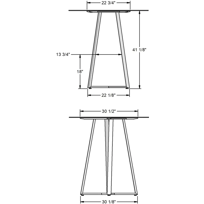Dirk Pub Table Base