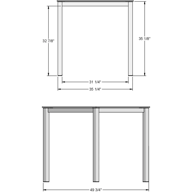 Carbon Pub Table Base - Counter Height