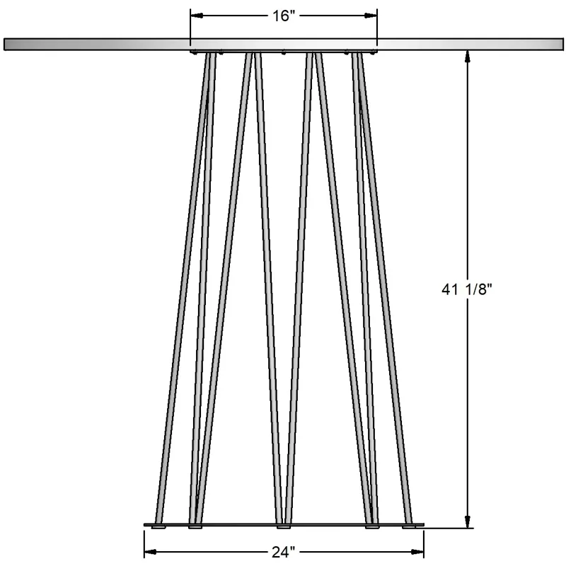 Calypso Pub Table Base - Bar Height