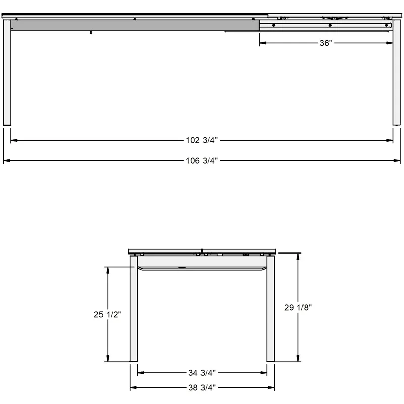 Zenith Extendable Table Base