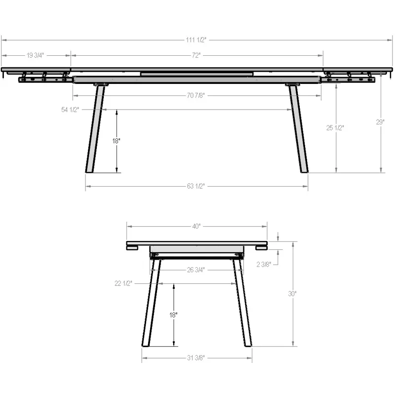 Lewis Extendable Table Base