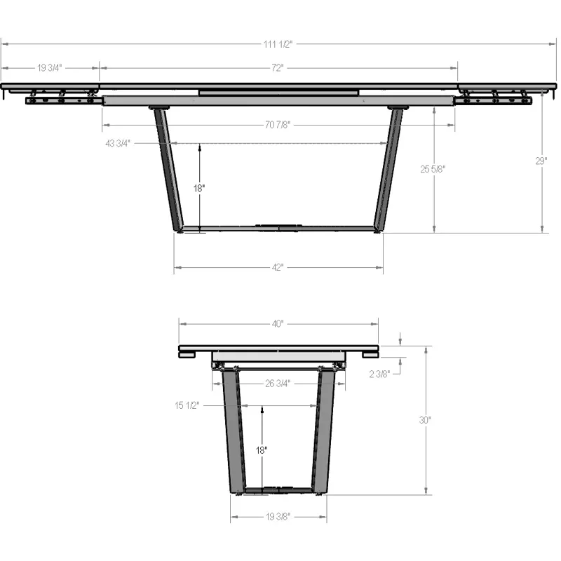 Charlie Extendable Table Base