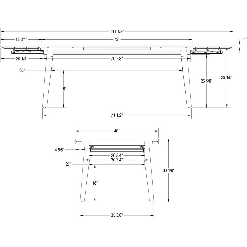 Amos Extendable Table Base