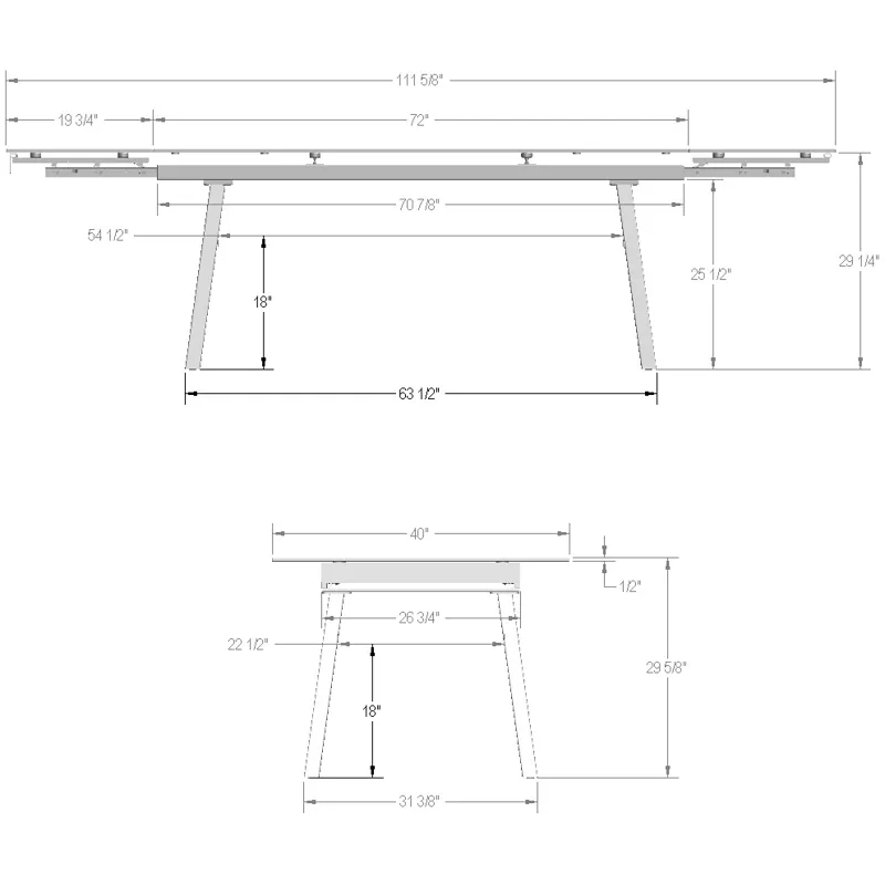 Lewis Extendable Table Base