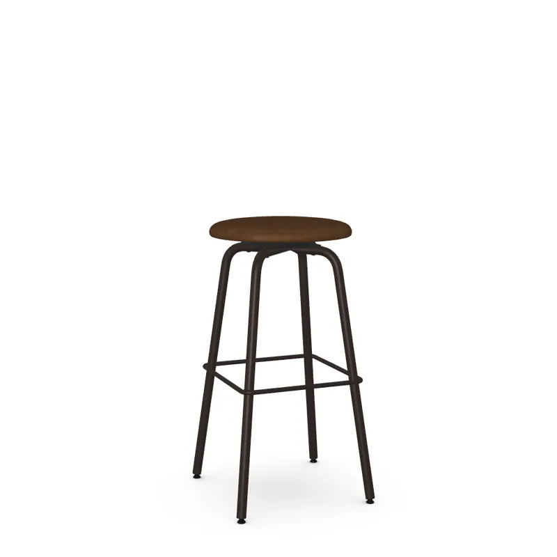 Button Bar Height Swivel Stool