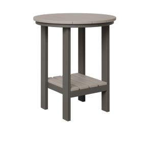 Classic Balcony Table - Light Gray & Charcoal