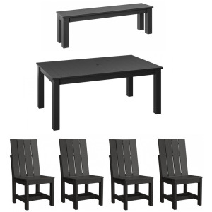 Modern Rectangle 6 PC Dining Set