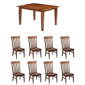 Maple 9 PC Dining Set