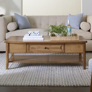 Carson Rectangle Coffee Table One Drawer