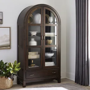 Cherry Dining Cherry Arched Display Cabinet