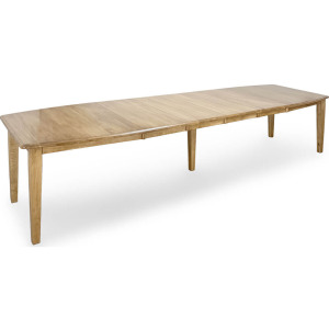 42" x 72" Boat Shape Top with 4 - 18" Leaves - Shaker Taper Leg Table