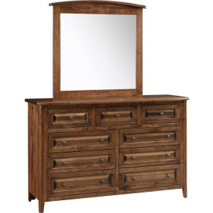 Carson 9 Drawer Dresser with Mirror