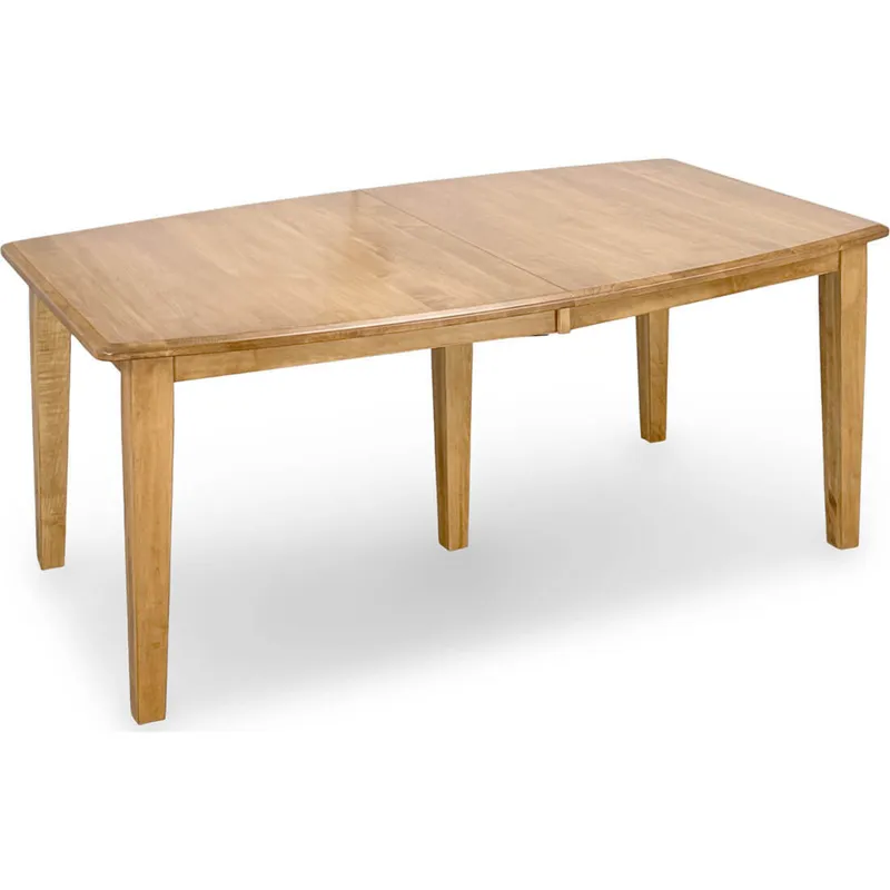42" x 72" Boat Shape Top with 4 - 18" Leaves - Shaker Taper Leg Table