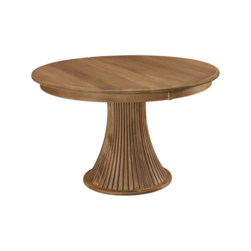 Maple Pedestal Table - Fluted Pedestal
