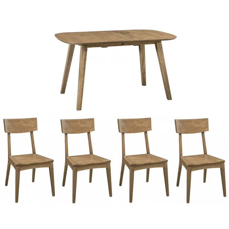 Modern Maple 5 PC Dining Set
