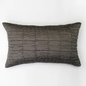 CASH, CHARCOAL, LUMBAR PILLOW