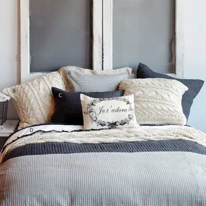 Bernadette Stripe Linen Duvet Cover