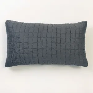 Cash Charcoal Lumbar Pillow