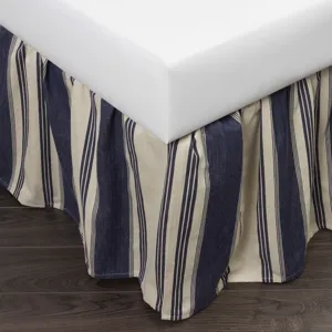 Camden Blue Bed Skirt - Twin