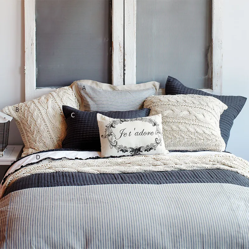 Bernadette Stripe Linen Duvet Cover