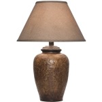 26.5" Table Lamp - Hydrocal / Antique Walnut