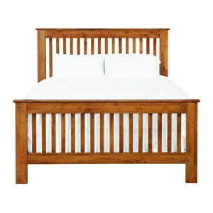 Shaker Slat Bed -Tall Footboard