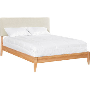 2 West Modern Platform Upholstered Queen Bed
