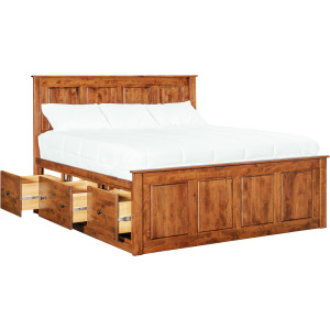 Shaker 3 Drawer Pedestal California King