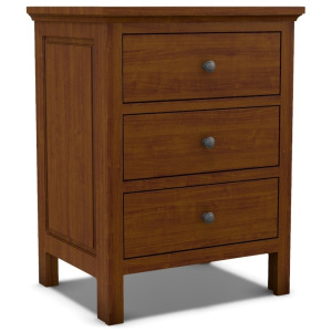 Heritage 3 Drawer Nightstand - Wide