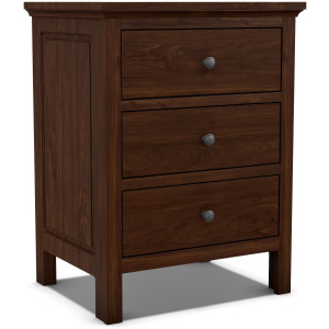Heritage 3 Drawer Wide Nightstand