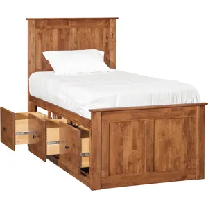 Archbold-Furniture-Shaker-Twin-Chest-Bed-Tall-6-Drawer-3-Drawer-Pedestal-and-Raised-Panel-HB-FB-3-Dr