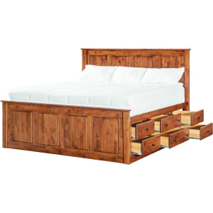 Shaker 6 Drawer Pedestal California King