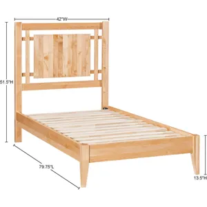 2 West Open Panel Bed