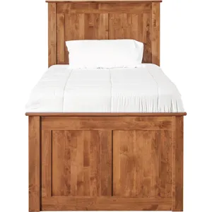 Archbold-Furniture-Shaker-Twin-Chest-Bed-Tall-6-Drawer-3-Drawer-Pedestal-and-Raised-Panel-HB-FB-Fron