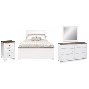 Portland 4 PC Shiplap Bedroom Set