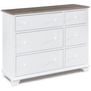 Portland 6 Drawer Combo Dresser