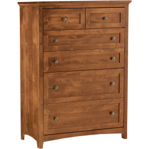 Emmerson 6 Drawer Wide Chest - Tuscan Brown