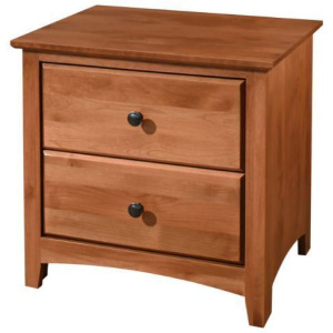Shaker 2 Drawer Wide Nightstand