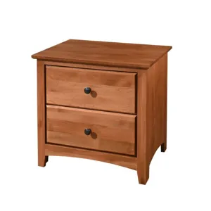 Shaker 2 Drawer Wide Nightstand
