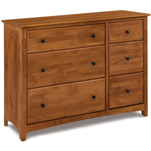 Shaker 6 Drawer Combo Dresser