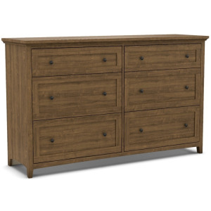 Emmerson 6 Drawer Dresser - Tuscan Brown