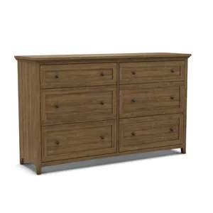 Emmerson 6 Drawer Dresser - Tuscan Brown
