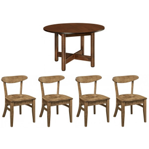 Modern Maple Camila 5 PC Dining Set
