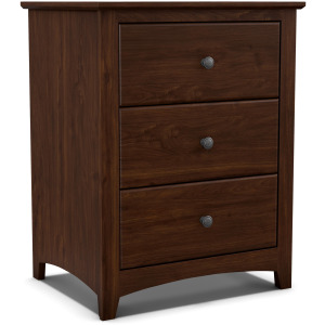 Shaker 3 Drawer Wide Nightstand