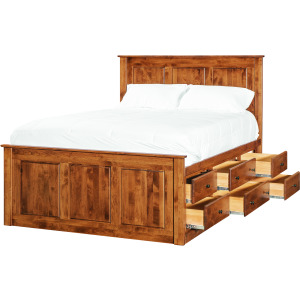 Shaker Queen/King 6 Drawer Pedestal