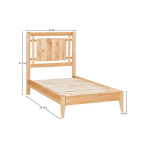 2 West Open Panel Headboard - Twin