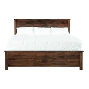 Portland Plank Bed - Storage Pedestals